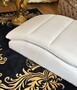 Casa Padrino Luxus Chaiselongue mit Kopfkissen Wei� 170 cm