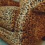 Casa Padrino Luxus Samt Sessel mit Leoparden Design - B�ro Sessel - B�ro M�bel - Luxus M�bel - Luxus Einrichtung