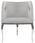 Casa Padrino Luxus Samt Sessel Grau / Silber 78 x 55 x H. 59 cm - Wohnzimmer Sessel - Hotel Sessel - Wohnzimmer M�bel - Luxus M�bel - Wohnzimmer Einrichtung - Luxus Einrichtung - M�bel Luxus