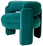 Casa Padrino Luxus Samt Sessel T�rkis 80 x 71 x H. 68,5 cm - Wohnzimmer Sessel - Hotel Sessel - Wohnzimmer M�bel - Luxus M�bel - Wohnzimmer Einrichtung - Luxus Einrichtung - M�bel Luxus