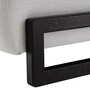 Casa Padrino Luxus Sessel Wei� / Schwarz 83,5 x 90 x H. 83,5 cm - Wohnzimmer Sessel - Hotel Sessel - Luxus M�bel