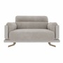 Casa Padrino Luxus Sessel Grau / Messing 130 x 103 x H. 80 cm - Luxus M�bel