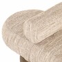 Casa Padrino Luxus Sitzbank Beige / Braun 148 cm - Luxus Hotel M�bel