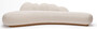 Casa Padrino Luxus Sofa Creme / Braun 260 x 100 x H. 72 cm - Gebogenes Wohnzimmer Sofa - Hotel Sofa - Wohnzimmer M�bel - Hotel M�bel - Luxus M�bel