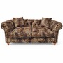 Casa Padrino Luxus Sofa mit Leoparden Muster Beige / Braun 190 cm - Wohnzimmer Sofa - Wohnzimmer M�bel - Luxus M�bel