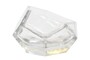 Casa Padrino Luxus Schale  14,5 x H. 11,5 cm - Deko Schale aus massivem Klarglas mit facettiertem Diamant-Schliff - Luxus Deko Accessoires