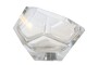 Casa Padrino Luxus Schale  14,5 x H. 11,5 cm - Deko Schale aus massivem Klarglas mit facettiertem Diamant-Schliff - Luxus Deko Accessoires