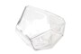 Casa Padrino Luxus Schale  24,5 x H. 19,5 cm - Gro�e Deko Schale aus massivem Klarglas mit facettiertem Diamant-Schliff - Luxus Deko Accessoires