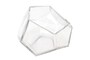 Casa Padrino Luxus Schale  24,5 x H. 19,5 cm - Gro�e Deko Schale aus massivem Klarglas mit facettiertem Diamant-Schliff - Luxus Deko Accessoires
