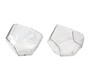Casa Padrino Luxus Schale  24,5 x H. 19,5 cm - Gro�e Deko Schale aus massivem Klarglas mit facettiertem Diamant-Schliff - Luxus Deko Accessoires