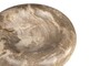 Casa Padrino Luxus Schale  30 x H. 8 cm - Flache runde Schale aus versteinertem Holz - Luxus Deko Accessoires