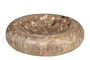 Casa Padrino Luxus Schale  30 x H. 8 cm - Flache runde Schale aus versteinertem Holz - Luxus Deko Accessoires