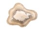 Casa Padrino Luxus Schale 30 x 38 x H. 14 cm - Deko Schale aus hochwertigem Onyx - Luxus Deko Accessoires