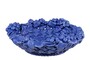 Casa Padrino Luxus Schale Blau  32 x H. 10 cm - Runde Deko Schale aus hochwertiger Keramik - Luxus Deko Accessoires