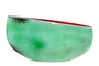 Casa Padrino Luxus Schale Blau / Rot 51 x 28 x H. 30 cm - Hohe organisch geformte Schale Drop aus Steingut - Luxus Deko Accessoires