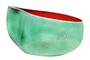 Casa Padrino Luxus Schale Blau / Rot 51 x 28 x H. 30 cm - Hohe organisch geformte Schale Drop aus Steingut - Luxus Deko Accessoires