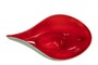 Casa Padrino Luxus Schale Blau / Rot 51 x 28 x H. 30 cm - Hohe organisch geformte Schale Drop aus Steingut - Luxus Deko Accessoires