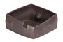 Casa Padrino Luxus Schale Braun 20,5 x 20,5 x H. 10 cm - Kleine Schale Shali aus Steingut in warmem Braun - Luxus Deko Accessoires