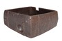 Casa Padrino Luxus Schale Braun 20,5 x 20,5 x H. 10 cm - Kleine Schale Shali aus Steingut in warmem Braun - Luxus Deko Accessoires