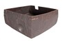 Casa Padrino Luxus Schale Braun 28 x 28 x H. 14 cm - Schale Shali aus Steingut in warmem Braun - Luxus Deko Accessoires