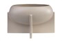 Casa Padrino Luxus Schale Grau 30 x 17,5 x H. 18 cm - Deko Schale aus Steingut der OVO Serie mit Grey Sand Glasur - Luxus Deko Accessoires
