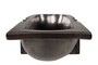 Casa Padrino Luxus Schale Grau 51 x 19,5 x H. 11 cm - L�ngliche Steingut Deko Schale im Gunmetal Finish - Luxus Deko Accessoires