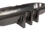 Casa Padrino Luxus Schale Grau 51 x 19,5 x H. 11 cm - L�ngliche Steingut Deko Schale im Gunmetal Finish - Luxus Deko Accessoires