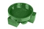 Casa Padrino Luxus Schale Gr�n 31,5 x 33,5 x H. 13,5 cm - Steingut Deko Schale im Basil Green Finish - Luxus Deko Accessoires