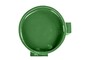 Casa Padrino Luxus Schale Gr�n 31,5 x 33,5 x H. 13,5 cm - Steingut Deko Schale im Basil Green Finish - Luxus Deko Accessoires