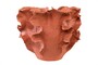 Casa Padrino Luxus Schale Naturfarben 40 x 40 x H. 30 cm - Gro�e organisch geformte Schale Reef aus Terrakotta - Luxus Deko Accessoires
