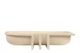 Casa Padrino Luxus Schale Naturfarben 51 x 19,5 x H. 11 cm - L�ngliche Steingut Deko Schale im Natural Finish - Luxus Deko Accessoires