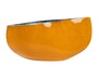 Casa Padrino Luxus Schale Orange / Blau 51 x 28 x H. 30 cm - Hohe organisch geformte Schale Drop aus Steingut - Luxus Deko Accessoires
