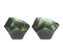 Casa Padrino Luxus Schale T�rkis  24,5 x H. 19,5 cm - Gro�e Deko Schale aus massivem Farbglas in Aqua mit facettiertem Diamant-Schliff - Luxus Deko Accessoires
