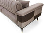 Casa Padrino Luxus Schlafsofa Braun / Dunkelbraun / Gold 225 x 94 x H. 83 cm - Modernes Wohnzimmer Sofa - Wohnzimmer M�bel