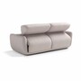 Casa Padrino Luxus Schlafsofa Hellgrau 222 cm - Ausklappbares Wohnzimmer Sofa