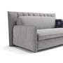 Casa Padrino Luxus Schlafsofa Grau 220 cm - Ausklappbares Wohnzimmer Sofa