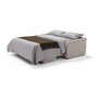 Casa Padrino Luxus Schlafsofa Grau 207 cm - Ausklappbares Wohnzimmer Sofa