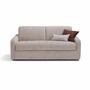 Casa Padrino Luxus Schlafsofa Grau 207 cm - Ausklappbares Wohnzimmer Sofa
