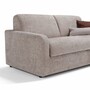 Casa Padrino Luxus Schlafsofa Grau 207 cm - Ausklappbares Wohnzimmer Sofa