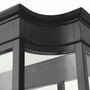 Casa Padrino Luxus Art Deco Mahagoni Kleiderschrank Schwarz 147 x H. 238 cm