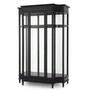 Casa Padrino Luxus Art Deco Mahagoni Kleiderschrank Schwarz 147 x H. 238 cm