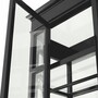 Casa Padrino Luxus Art Deco Mahagoni Kleiderschrank Schwarz 147 x H. 238 cm