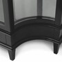 Casa Padrino Luxus Art Deco Mahagoni Kleiderschrank Schwarz 147 x H. 238 cm