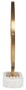 Casa Padrino Luxus Schminkspiegel Gold / Wei� H. 51 cm - Schminktisch Spiegel