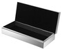 Casa Padrino Luxus Schmuckkasten Silber 20,5 x 9 x H. 4,5 cm - Schmuckschatulle - Aufbewahrungsbox - Luxus Deko Accessoires