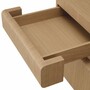 Casa Padrino Luxus Schreibtisch mit 4 Schubladen Naturfarben 180,5 cm - B�ro M�bel