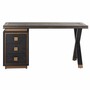 Casa Padrino Luxus Schreibtisch mit 3 Schubladen Antik Schwarz / Bronze 150 cm - B�ro M�bel
