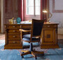 Casa Padrino Luxus Barock Schreibtisch Braun - Massivholz B�rotisch - Italienische Luxus B�ro Einrichtung - Luxus B�ro M�bel - Luxus Qualit�t - Made in Italy