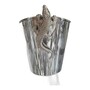Casa Padrino Luxus Sektk�hler Silber mit Krokodil - Runder Weink�hler 