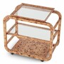Casa Padrino Luxus Servierwagen Hellbraun 80 x 48 x H. 75 cm - Gastronomie Accessoires - Hotel Accessoires - Luxus Accessoires
